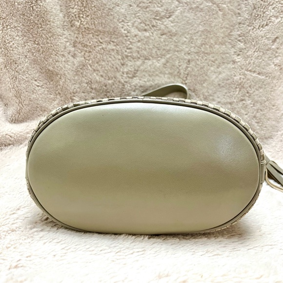 RARE YSL Vintage Woven Taupe Shoulder Bag Full Inclusion - Picture 6 of 15